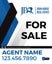 Picture of For Sale Agent Vertical Sign - 30"x24"