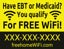 Picture of 18" x 24" Yard Sign - EBT or Medicaid 1