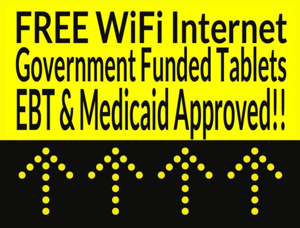 Picture of 18" x 24" Yard Sign - FREE WiFi 1