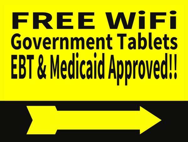 Picture of 18" x 24" Yard Sign - FREE Wifi 3