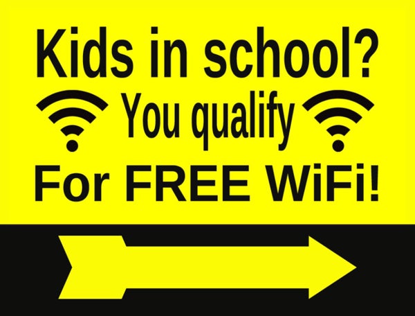 Picture of 18" x 24" Yard Sign - Kids in school 1