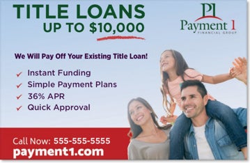 Picture of Payment 1 - New Mexico 2023 Title Loan Flyer