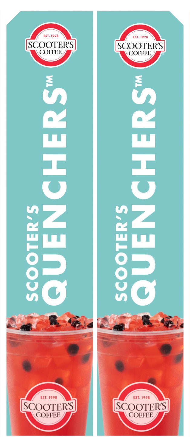 Scooter's Coffee. 13' Blade Flag Quenchers