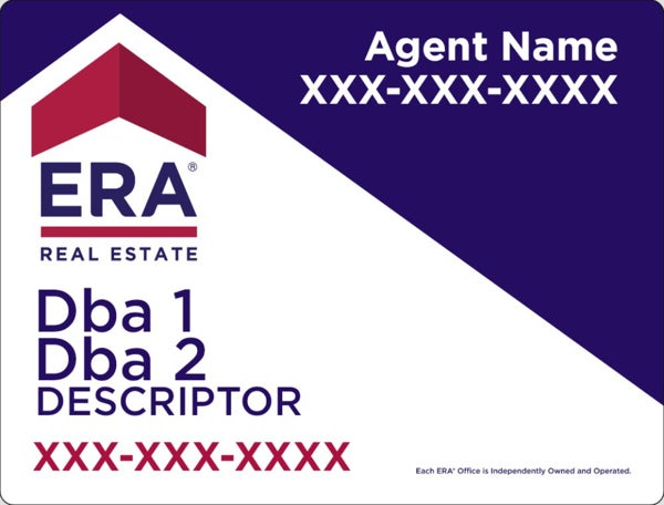 Picture of Agent Name, Agent Number, Photo, DBA Line 1, DBA Line 2, Descriptor, Office - 18" x 24"