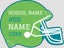 Picture of Helmet Shaped 17" x 22" Yard Sign