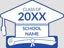 Picture of Graduation Cap Text Shaped  17" x 22" Yard Sign