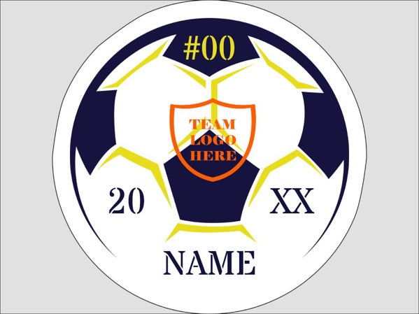 Picture of Circle Shaped Soccer 17" Yard Sign