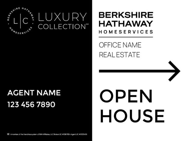 Picture of Open House Design 2 - Black - 18 x 24 - DEPRECATED