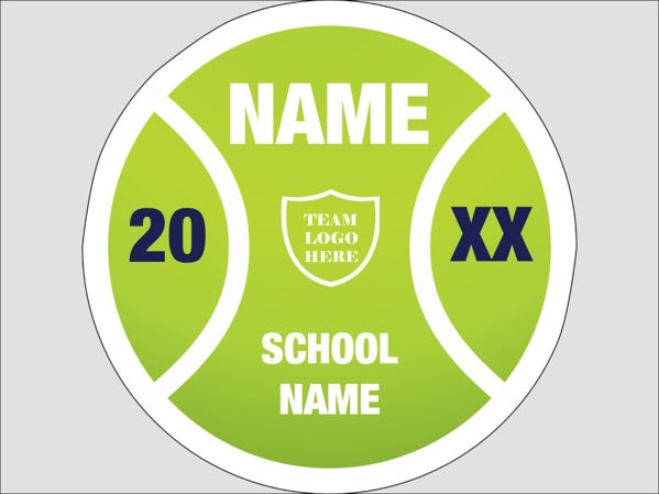 Picture of Circle Shaped Tennis 17" Yard Sign - copy