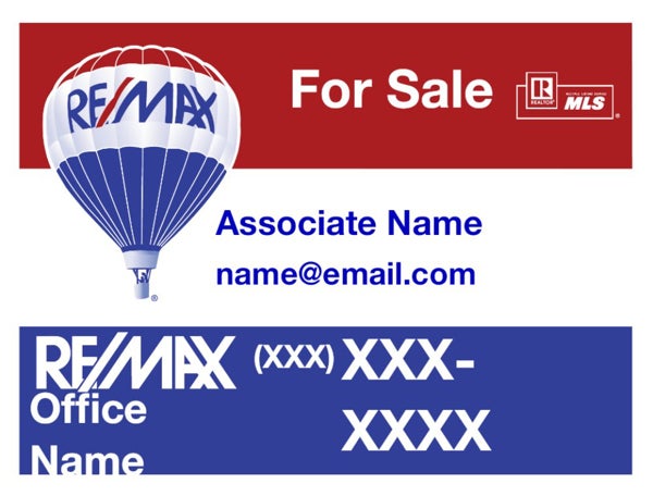 Picture of RE/MAX For Sale Sign with QR Code (email)