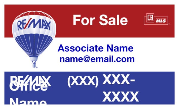 Picture of RE/MAX For Sale Sign with QR Code (email)