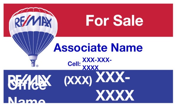 Picture of RE/MAX For Sale Sign (QR/Cell)