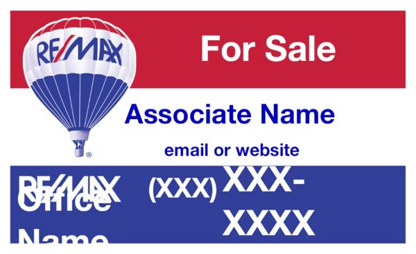Picture of RE/MAX For Sale Sign (QR/Email/URL)