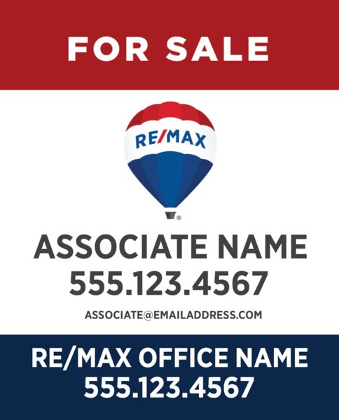 Picture of 30x24 Blue Sign - RWB Associate - Design 1 w no/Border