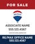 Picture of 30x24 Blue Sign - RWB Associate - Design 2 w no /Border