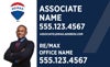 Picture of 18x30 Blue Background Sign - Agent Photo - 1