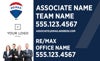 Picture of 18x30 Blue Background Sign - Team Photo