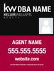 Picture of Keller Williams Agent For Sale Sign (Photo, Agent, Phone, URL) - 24" x 18"