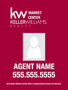 Picture of Keller Williams Red Photo Sign - 24" x 18"