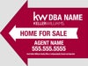 Picture of Home for Sale with Phone and Name - 16.75" x 22.75" Arrow Shaped