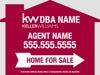 Picture of Home for Sale with Phone and Name - 17" x 20" House Shaped