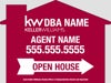 Picture of Open House with Phone and Name - 17" x 20" House Shaped