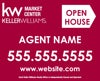Picture of Open House With Phone, Name And Website (All Red) - 24" x 30"