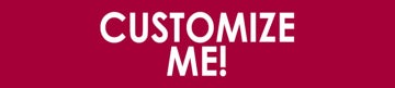 Picture of Customize Me (White, Red) - 6" x 30"