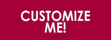 Picture of Customize Me (White, Red) - 6" x 18"