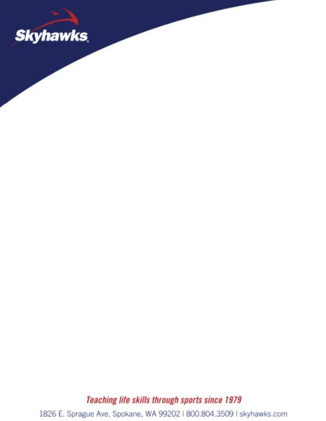 Picture of Skyhawks Letterhead - 8.5" x 11"