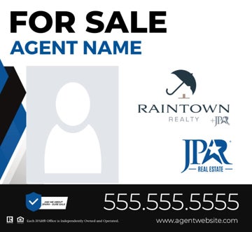 Picture of Raintown - Agent Photo and team Logo Sign - 22" x 24"