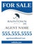 Picture of Raintown - For Sale Agent Sign - 24" x 18"