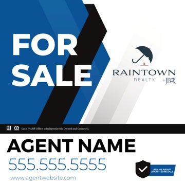 Picture of Raintown - For Sale Agent Sign - 24" x 24"