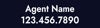 Picture of Agent Name and Number Navy Rider - 6" x 24"
