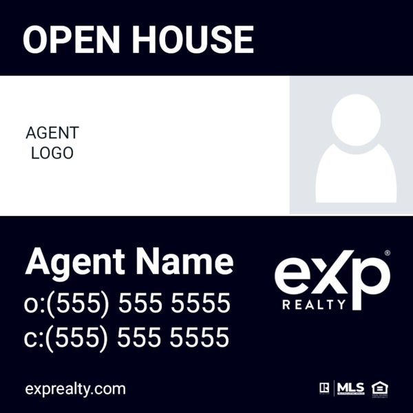 Picture of Agent Photo Open House Sign - 24" x 24"