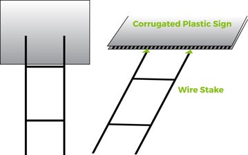 Picture of 24"h x 10"w Wire Stake