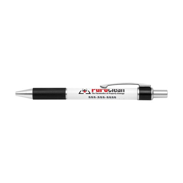 Picture of Bravo Retractable Silver Trim Ballpoint Pen