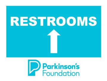 Picture of RESTROOMS 1 - 18" x 24" YARD SIGN