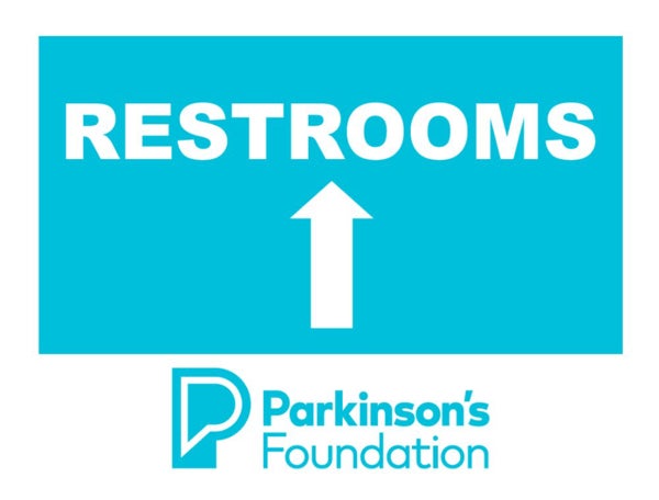 Picture of RESTROOMS 1 - 18" x 24" YARD SIGN