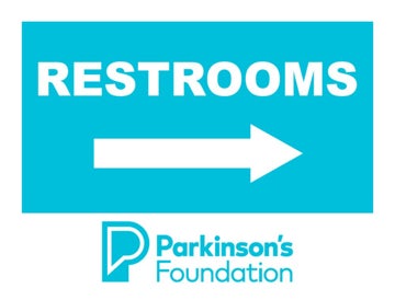 Picture of RESTROOMS 2 - 18" x 24" YARD SIGN