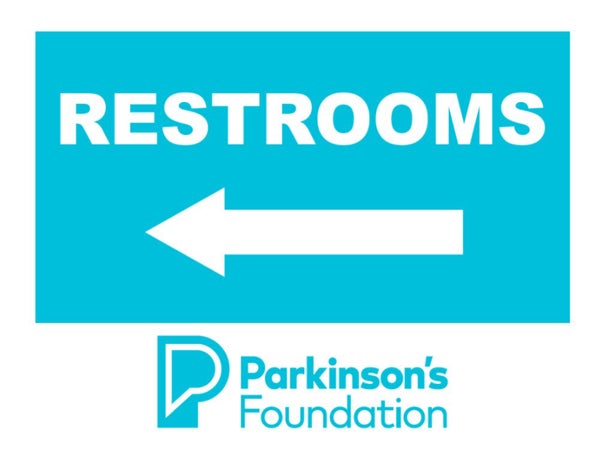 Picture of RESTROOMS 3 - 18" x 24" YARD SIGN