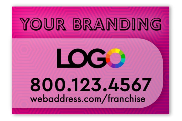 Picture of 18" x 24" Yard Sign  - Double Sided Corrugated Plastic (ONLY) Back Side Different