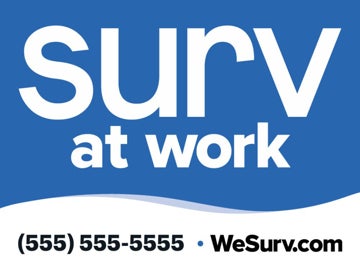 Picture of Surv at Work - 18" x 24" Yard Sign