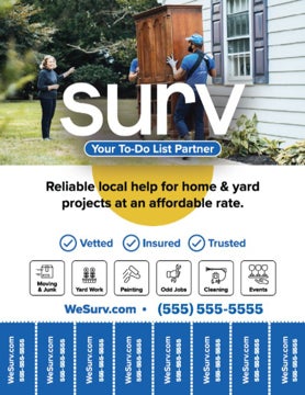 Picture of Neighbor Biz-Gen Tear-Off Flyers - 8.5" x 11"