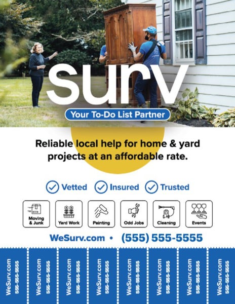 Picture of Neighbor Biz-Gen Tear-Off Flyers - 8.5" x 11"