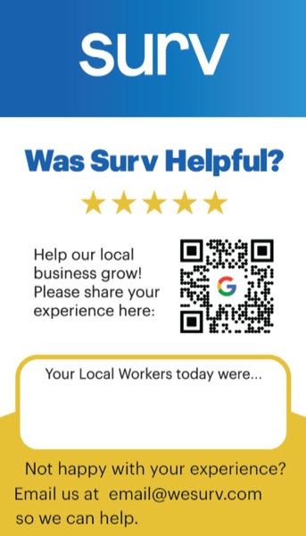 Picture of Google Review Cards - 2" x 3.5"