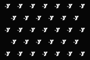 Picture of Black & White YMCA Logo - Backdrop Banner