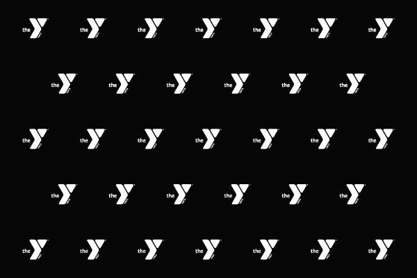 Picture of Black & White YMCA Logo - Backdrop Banner