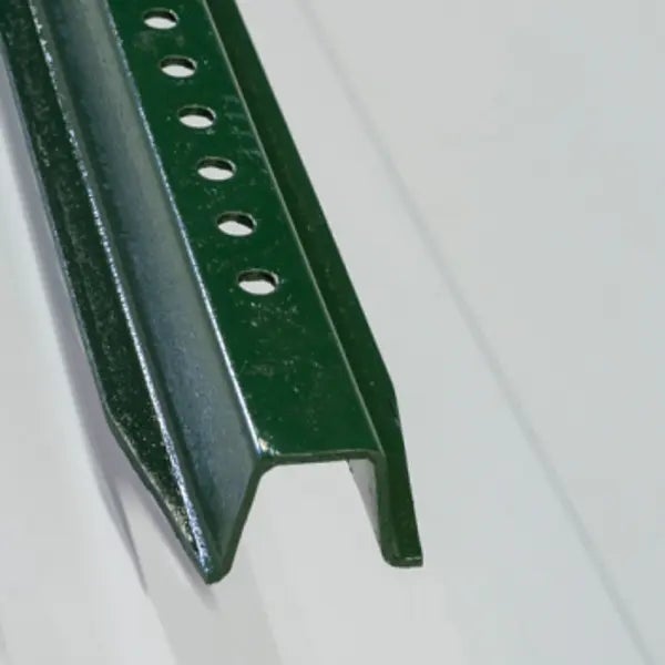 6' U-Channel Post - Green Baked Enamel