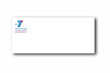 Picture of YMCA #10 Envelopes - 70lb. White - 1-Sided Printing